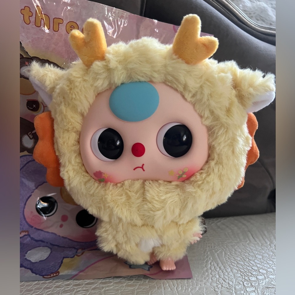 Baby Three Big Head Zipper Bag